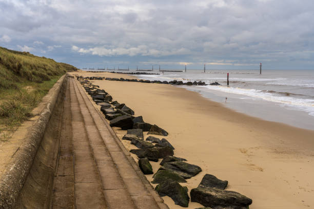 A waste pipe delivering pollution to the North Sea in Northumberland