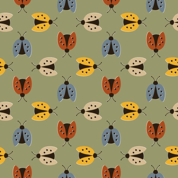Ladybug Texture Blue 2,800+ Ladybug Texture Stock Illustrations, Royalty-Free Vector ...