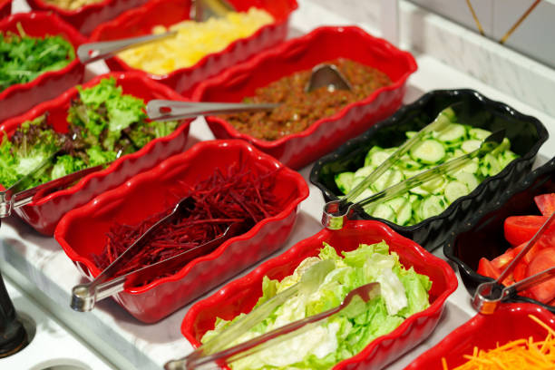 istock Colorful Salad Buffet Spread Displaying an Array of Fresh Ingredients During Brunch 2139989588