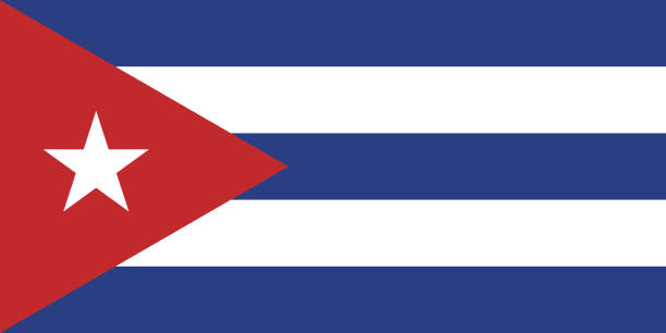 istock Cuba flag. Standard size. The official ratio. A rectangular flag. Standard color. Flag icon. Digital illustration. Computer illustration. Vector illustration. 2140026917