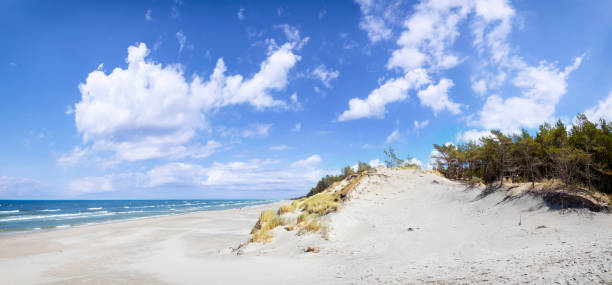 Holidays in Poland - Baltic seashore near Leba, small tourists resort in west pomorskie province