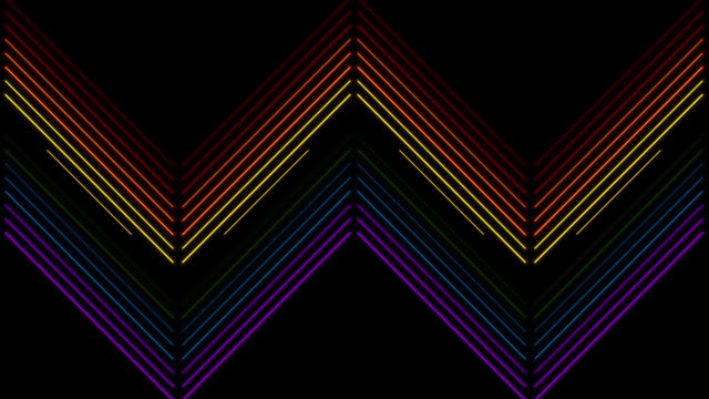 LGBTQ Pride Month abstract neon motion background