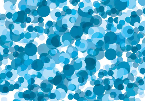 Vector illustration of Blue winter vector wallpaper. Colorful shades lenses. Festive hand drawn illustration backdrop III.