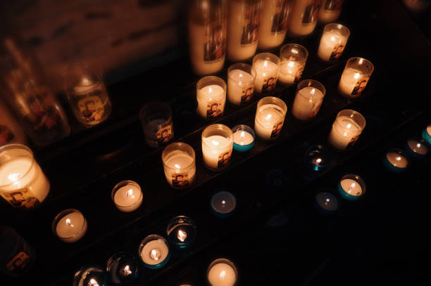 Candles in a church
