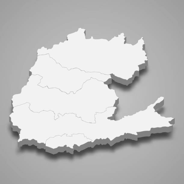 istock 3d isometric map of Napo is a province of Ecuador 2140282375