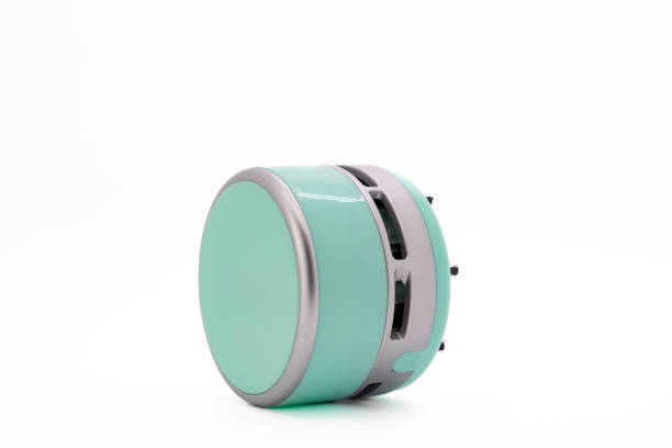 istock Mini vacuum cleaner isolated on white background with copy space. Side view, close-up. 2140322416