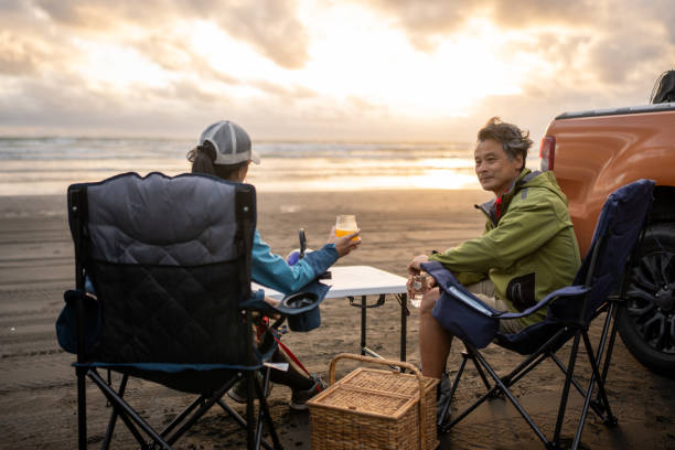 istock Sunset Picnic at the beach 2140340843