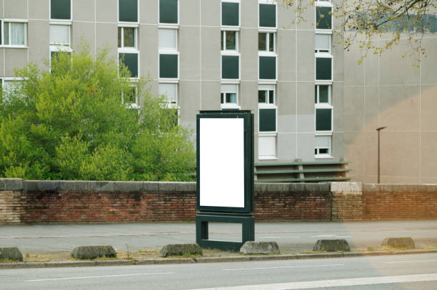 istock Blank billboard in a city street 2140362585
