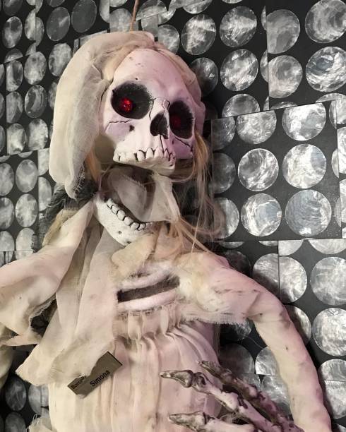 istock Partial view of a halloween skeleton 2140390532