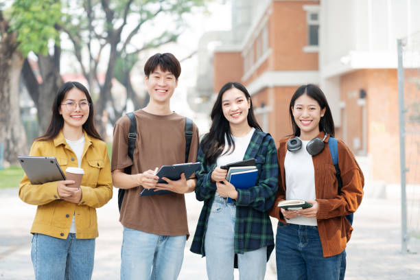 istock Group of students with books preparing for exams during holidays. 2140412834