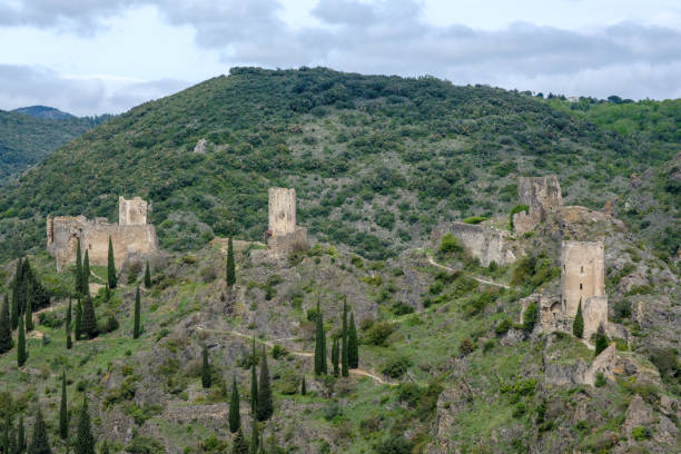 istock Adjacent towers on a hilltop 2140424131