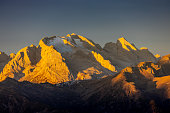 Dolomites mountains, Alpi Dolomiti beautiful scenic landscape in autumn Tofana di Roses, Averau and Cinque Torri area