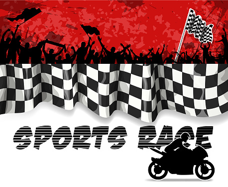 drawing of vector motorcycle banner. Created by Illustrator CS6. This file of transparent.
