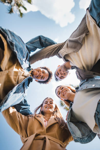 istock friends have fun in barcelona 2140452627