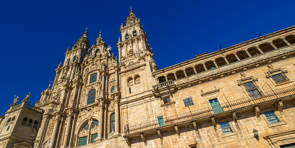 Santiago de Compostela Cathedral, 16th Century Romanesque Gothic Baroque Style, UNESCO World Heritage Site, Spanish Cultural Heritage, Santiago de Compostela, La Coruña, Galicia, Spain, Europe