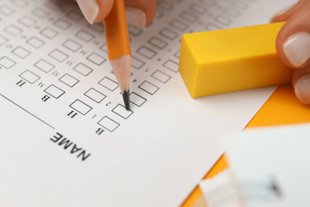 istock Concept of exams and tests, close up 2140514049