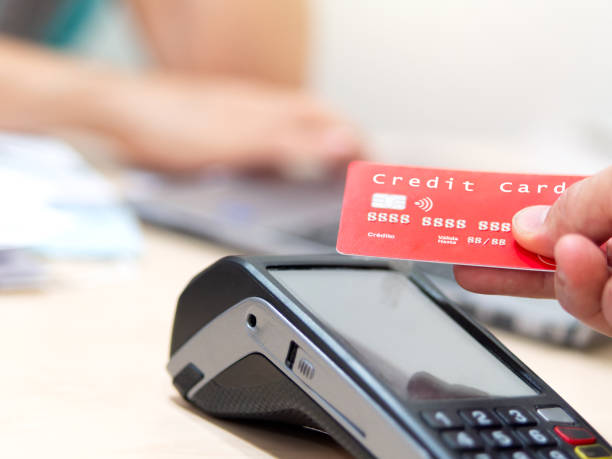 istock Customer Making a Payment with Credit Card 2140516741