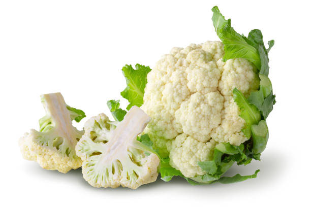 Fresh Cauliflower isolated over a white background