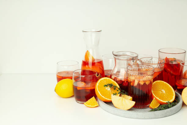 istock Concept of drink with Sangria, space for text 2140546235