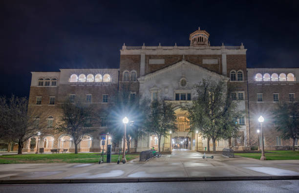 istock Walkway through the English-Humanities Building at Texas Tech 2140616428