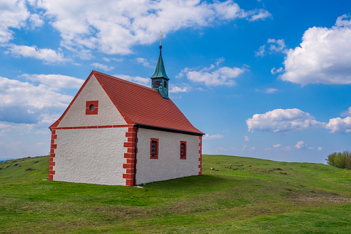 The Walburgis Chapel on the Ehrenbürg, also called Walberla, one of the three holy mountains of the Franconians