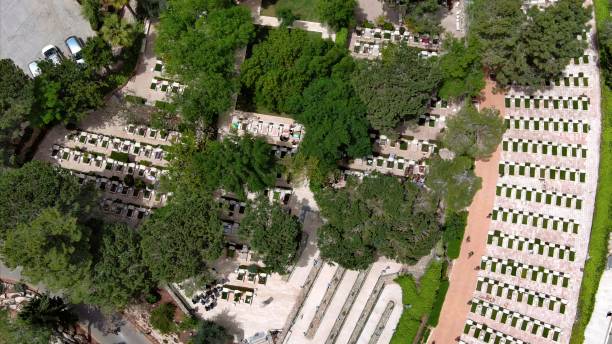 Mount Herzl from Jerusalem , Israel Aerial view