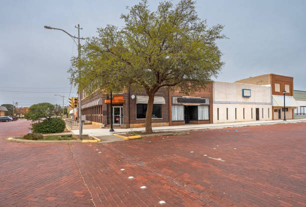 istock Street Corner in Downtown Lamesa, Texas 2140743332