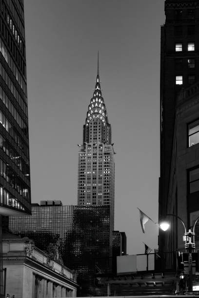 Buildings in front of the Chrysler building.