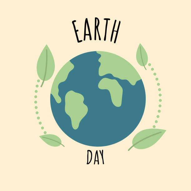 istock World earth day. Ocean nature. Modern simple illustration. Globe icon. Save earth. Happy earth day. World map. 2140779981
