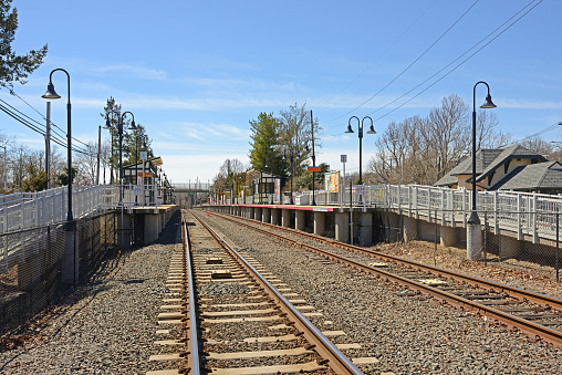 Stony Brook, historic station on Port Jefferson Branch of Long Island Rail Road, New York