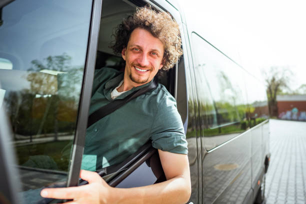 istock Portrait of a male bus driver 2140808412