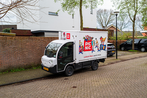 Amersfoort, The Netherlands - April 5th, 2024: Picnic, Land Vehicle, Haarlem, Noord-Holland, Nederland Europa