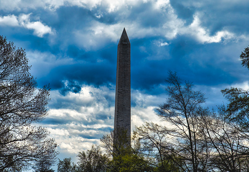 The Washington Monument on a Spring day