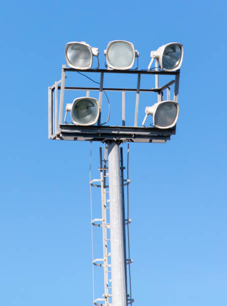 istock Pillar with lanterns against the blue sky 2140892439