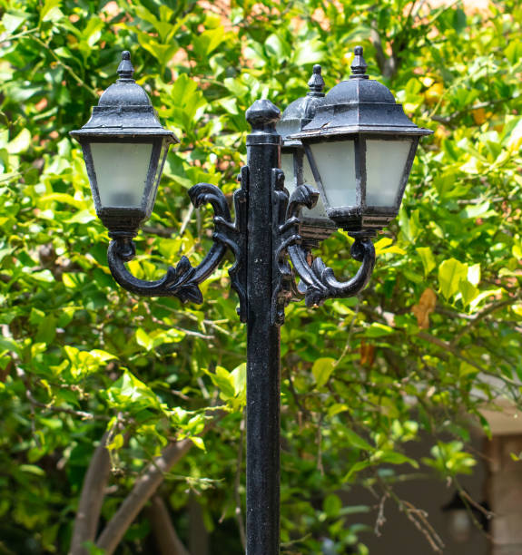 istock Pillar with a lantern in the park 2140900463