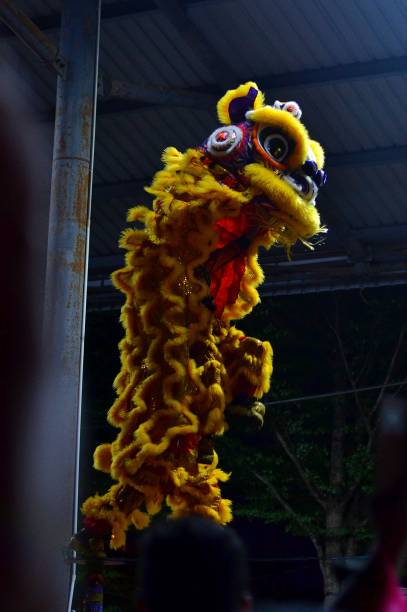 istock Lion dance in Malaysian high school 2140912648