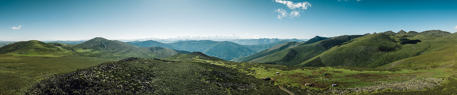 Beautiful view of high altitude mountai landscape in Sichuan,China
