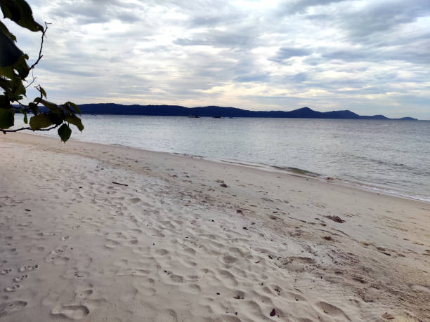 View of Starfish beach, a beautiful beach famous for the many starfishes, on the north coast of Phu Quoc island, Vietnam.
