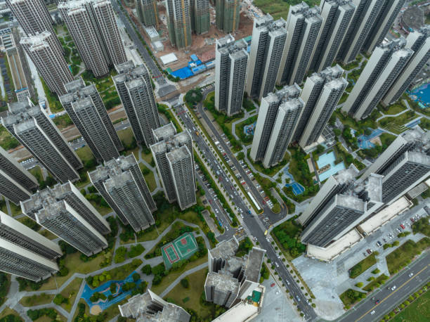 istock Aerial view of urbanization in China 2140982794