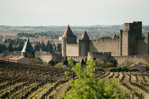 Fortified walls of Carcassonne, France