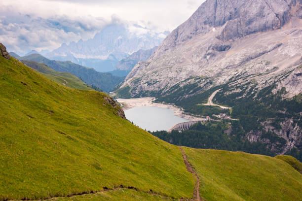 istock Mountain landscape with a lake in summer 2140990791