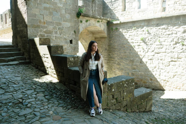 istock Young woman in Carcassonne 2140994505