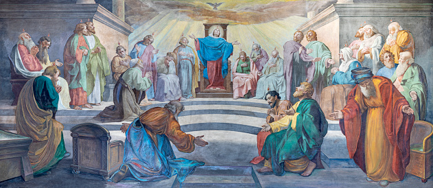 Painting by Luigi Sabatelli dated 1806 in the Chapel of Madonna del Conforto, Cathedral of Arezzo