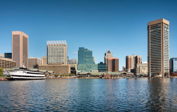 istock Baltimore Maryland downtown city waterfront and Inner Harbour by the Patapsco River 2141055577