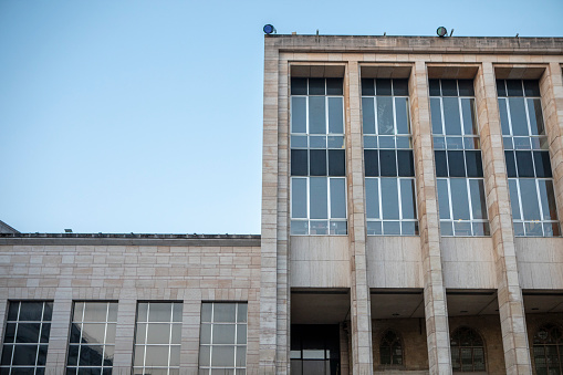 Faculty of Law Building facade in Buenos Aires, Argentina.