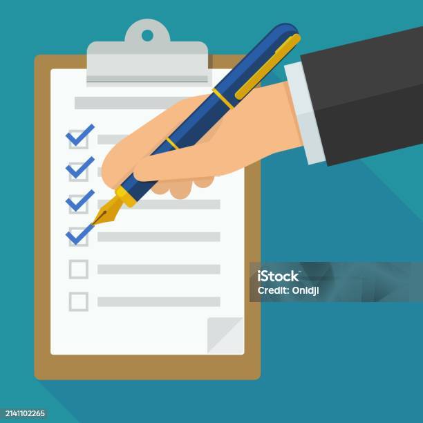 Checliist User Control Checklist Control Stock Illustration - Download Image Now - Agreement ...