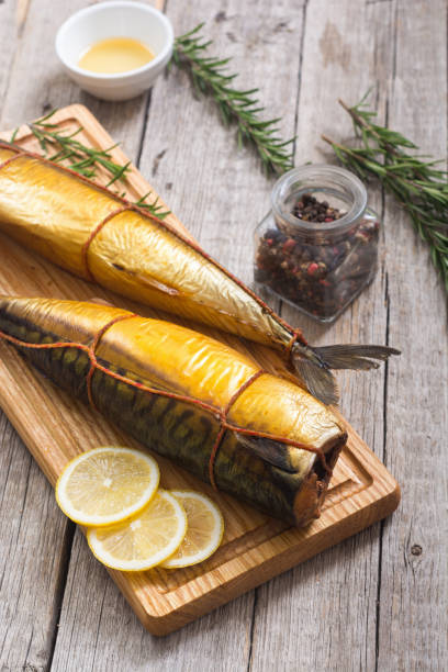 istock Golden smoked fish ( mackerel ) and ingredient 2141156076