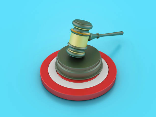 istock Legal Gavel with Target 2141170987