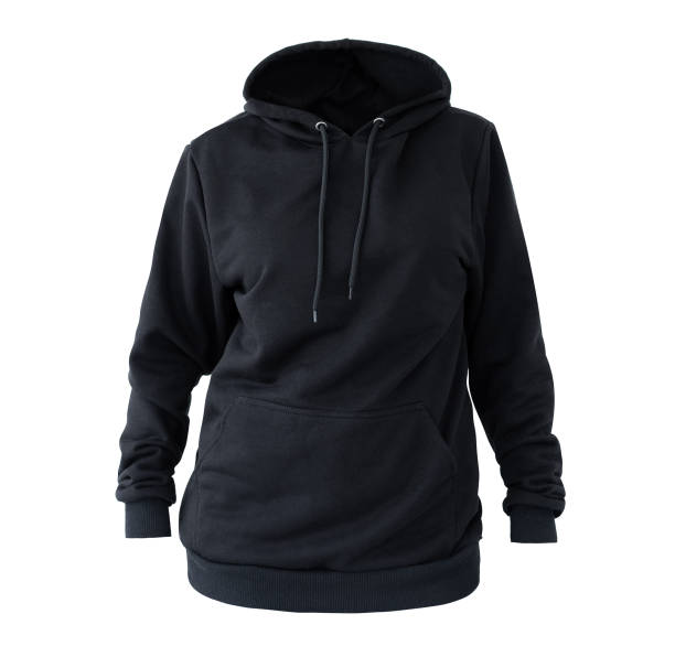 istock Blank black female hoodie 2141182154