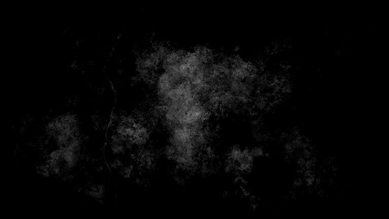 Scary dark horror monochrome background stop motion moving concrete splashed and scratched cracked wall